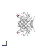 2-acetamido-2-deoxy-beta-D-glucopyranose in PDB entry 6kfc, assembly 1, side view.