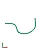 PDB entry 6kj1 coloured by chain, front view.