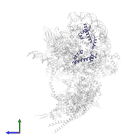 Histone H2A type 1 in PDB entry 6kw4, assembly 1, side view.