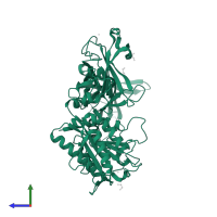 Protein BONZAI 1 in PDB entry 6kxu, assembly 3, side view.