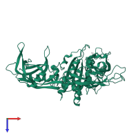 Protein BONZAI 1 in PDB entry 6kxu, assembly 3, top view.