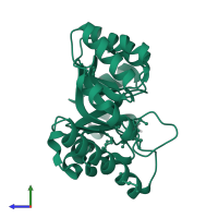 Pyridoxal phosphate homeostasis protein in PDB entry 6kzw, assembly 1, side view.