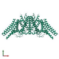 Sterol O-acyltransferase 1 in PDB entry 6l48, assembly 1, front view.