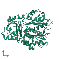 PDB entry 6l5u coloured by chain, front view.