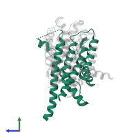 Insulin-induced gene 2 protein in PDB entry 6m49, assembly 1, side view.