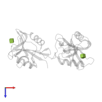 2-acetamido-2-deoxy-beta-D-glucopyranose in PDB entry 6m5m, assembly 1, top view.