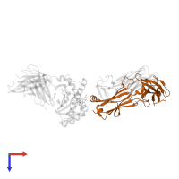 A11B8.2 NKT TCR beta-chain in PDB entry 6mss, assembly 1, top view.