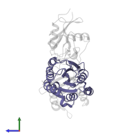 Integrin alpha-2 in PDB entry 6nde, assembly 2, side view.