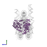 SWI/SNF-related matrix-associated actin-dependent regulator of chromatin subfamily A member 5 in PDB entry 6ne3, assembly 1, side view.