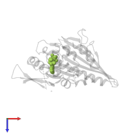 ADENOSINE-5'-DIPHOSPHATE in PDB entry 6nje, assembly 1, top view.