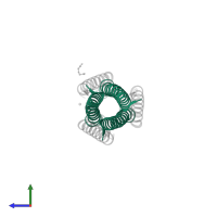 Fusion glycoprotein F1 in PDB entry 6nro, assembly 1, side view.