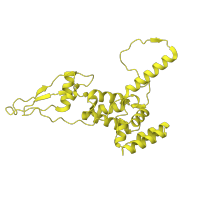 The deposited structure of PDB entry 6nu2 contains 1 copy of Pfam domain PF10245 (Mitochondrial 28S ribosomal protein S22) in Small ribosomal subunit protein mS22. Showing 1 copy in chain UB [auth AR].