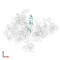 Transcription initiation factor IIE subunit beta in PDB entry 6o9l, assembly 1, front view.