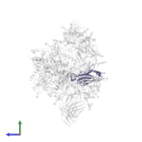 Ig-like domain-containing protein in PDB entry 6okp, assembly 1, side view.