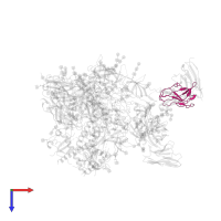 Ig-like domain-containing protein in PDB entry 6okp, assembly 1, top view.