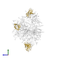 Immunoglobulin kappa constant in PDB entry 6okp, assembly 1, side view.