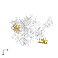 Immunoglobulin kappa constant in PDB entry 6okp, assembly 1, top view.