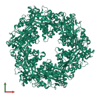 Bacterial type II secretion system protein E domain-containing protein in PDB entry 6olk, assembly 1, front view.