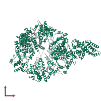 PDB entry 6or5 coloured by chain, front view.