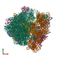 PDB entry 6osq coloured by chain, front view.