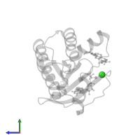 CHLORIDE ION in PDB entry 6p0m, assembly 1, side view.