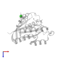 CHLORIDE ION in PDB entry 6p0m, assembly 1, top view.