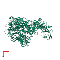 1-phosphatidylinositol 4,5-bisphosphate phosphodiesterase gamma in PDB entry 6pbc, assembly 1, top view.