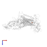 FE (II) ION in PDB entry 6prc, assembly 1, top view.