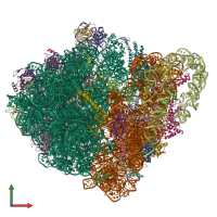 PDB entry 6q9a coloured by chain, front view.