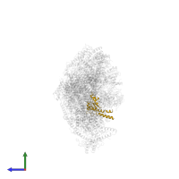 NDUFS7 in PDB entry 6qca, assembly 1, side view.