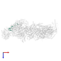 NDUFS6 in PDB entry 6qca, assembly 1, top view.