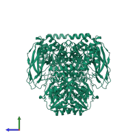 beta-glucosidase in PDB entry 6r5t, assembly 1, side view.