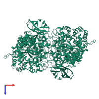 beta-glucosidase in PDB entry 6r5t, assembly 1, top view.