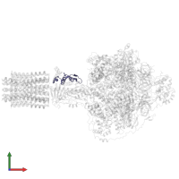 epsilon: Polytomella F-ATP synthase epsilon subunit in PDB entry 6rdj, assembly 1, front view.