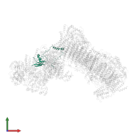 4Fe-4S ferredoxin-type domain-containing protein in PDB entry 6rfq, assembly 1, front view.