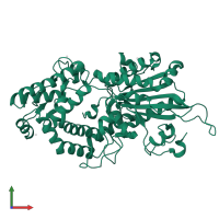 Multiple inositol polyphosphate phosphatase 1 in PDB entry 6rxf, assembly 1, front view.