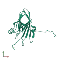 Monomeric assembly 1 of PDB entry 6s5i coloured by chemically distinct molecules, front view.