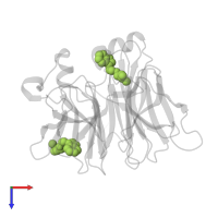 ~{N}-[2-(1~{H}-indol-3-yl)ethyl]-3-methyl-butan-1-amine in PDB entry 6s5u, assembly 1, top view.