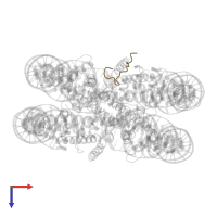 Centromere protein C in PDB entry 6sef, assembly 1, top view.