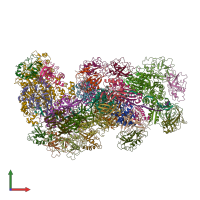 PDB entry 6sic coloured by chain, front view.