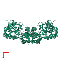 6-phosphogluconate dehydrogenase, NAD-binding in PDB entry 6smt, assembly 3, top view.