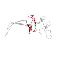 The deposited structure of PDB entry 6spg contains 1 copy of Pfam domain PF00467 (KOW motif) in Large ribosomal subunit protein uL24. Showing 1 copy in chain PA [auth U].