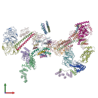 PDB entry 6sri coloured by chain, front view.