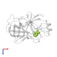 BENZAMIDINE in PDB entry 6sv9, assembly 1, top view.