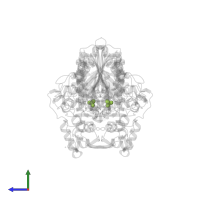 PHOSPHATE ION in PDB entry 6t26, assembly 1, side view.