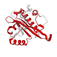 The deposited structure of PDB entry 6tdf contains 1 copy of Pfam domain PF00583 (Acetyltransferase (GNAT) family) in Glucosamine 6-phosphate N-acetyltransferase. Showing 1 copy in chain A.