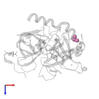 DIMETHYL SULFOXIDE in PDB entry 6tdt, assembly 1, top view.