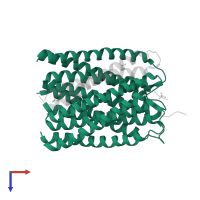 a novel designed pore protein in PDB entry 6tms, assembly 2, top view.