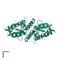 B-cell lymphoma 6 protein in PDB entry 6tom, assembly 1, top view.