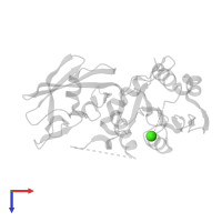 CALCIUM ION in PDB entry 6tzy, assembly 1, top view.